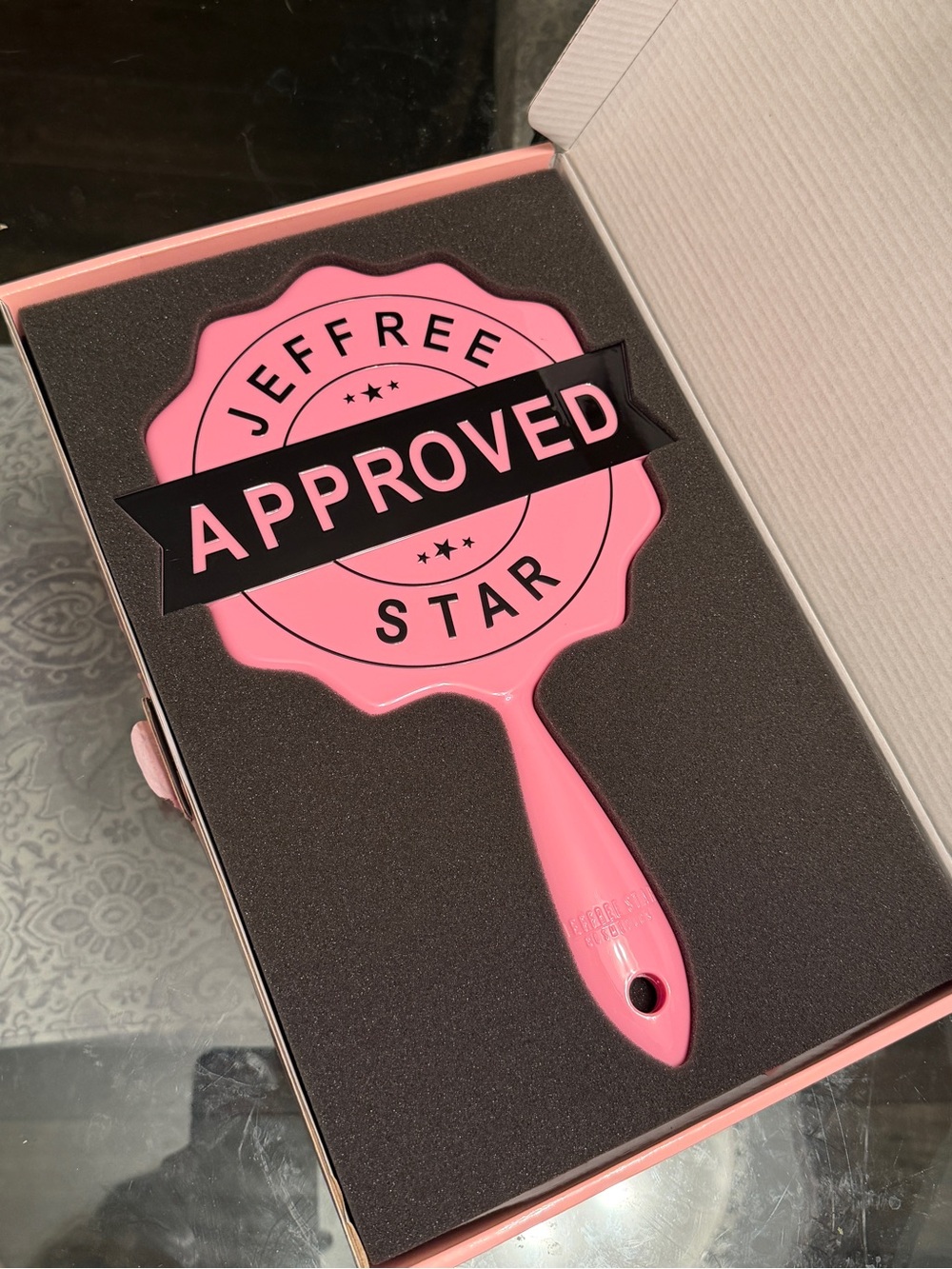 Jeffree Star 'Approved' Pink Hand Mirror
